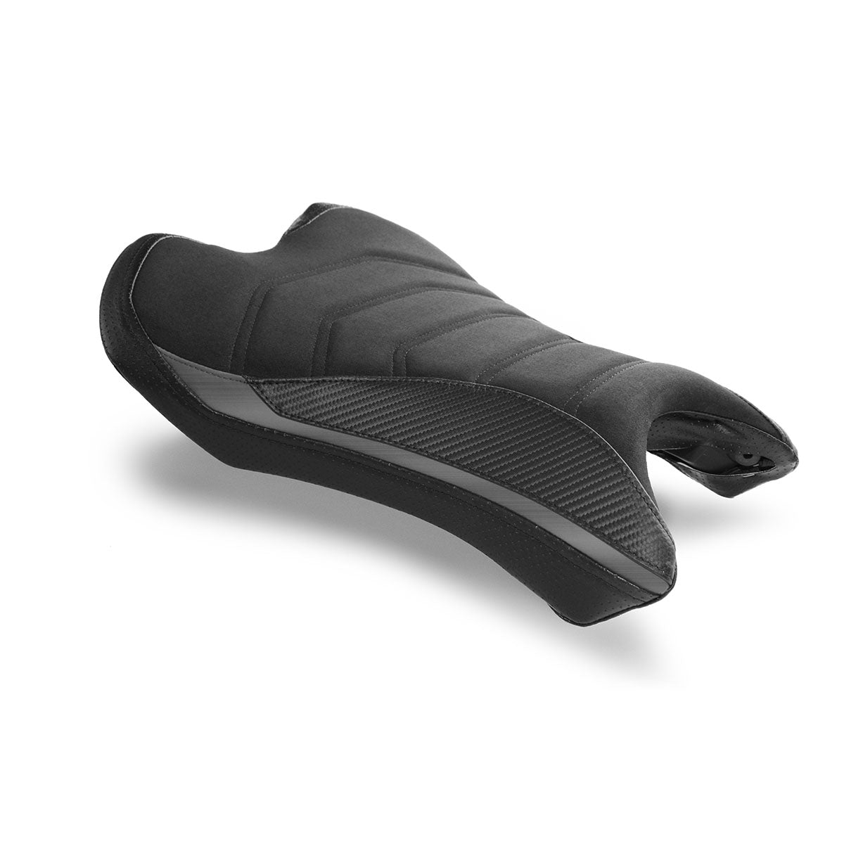 17-22 Triumph Street Triple 765 Rider Seat Cover (R-Cafe) 10211102 (T46-2) Suede Black/CF Black/ALuminum Gunmetal/Perforated Black
