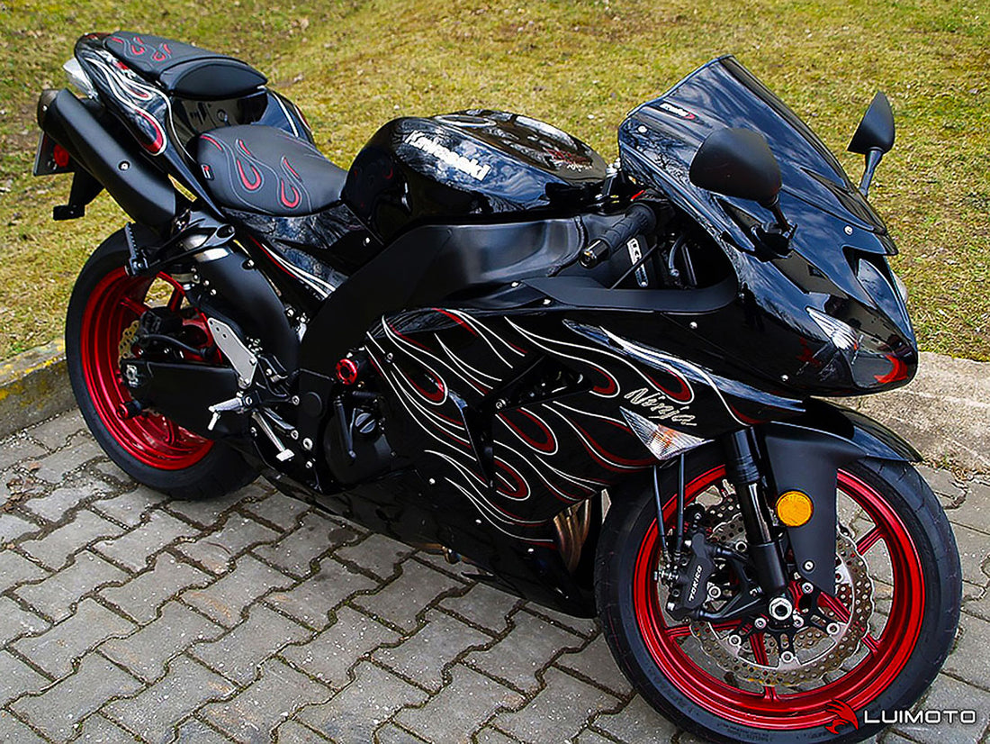 Kawasaki | Ninja ZX-10R 06-07 | Flame | Passenger Seat Cover