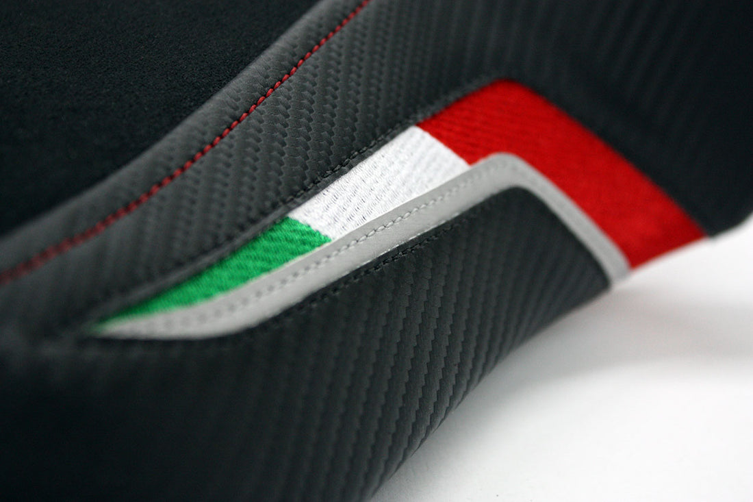 MV Agusta | Brutale 750 01-12, Brutale 910R 01-12, Brutale 1078RR 01-12 | Team Italia Suede | Rider Seat Cover