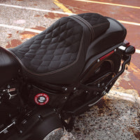 Harley Davidson | Fat Bob 18-23 | Hex-Diamond | Rider Seat Cover