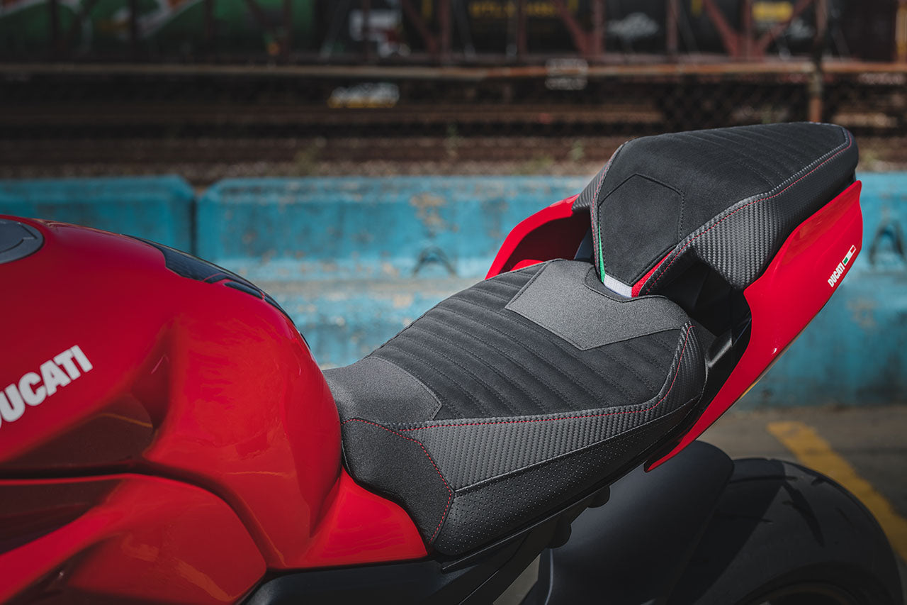 20-23 Ducati Streetfighter V4 Rider Seat Cover (Corsa) – Luimoto