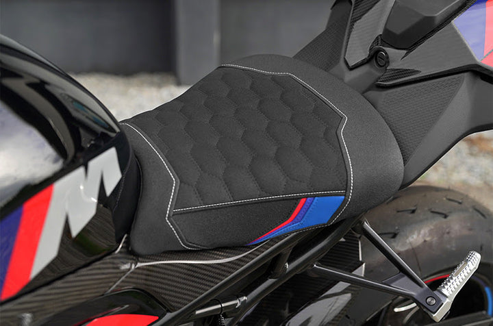 Luimoto seat cover on motorcycle 