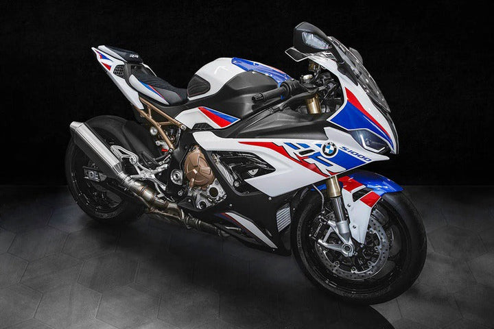 BMW S1000RR motorcycle with Luimoto seat cover