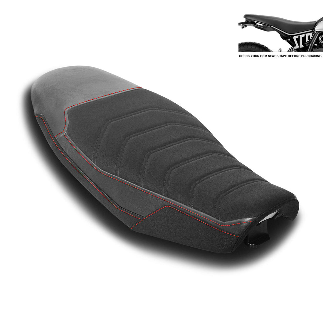 Ducati | Scrambler Icon 23-25, Scrambler Nightshift 23-25, Scrambler Full Throttle 23-25 | Sport Cafe | Rider Seat Cover