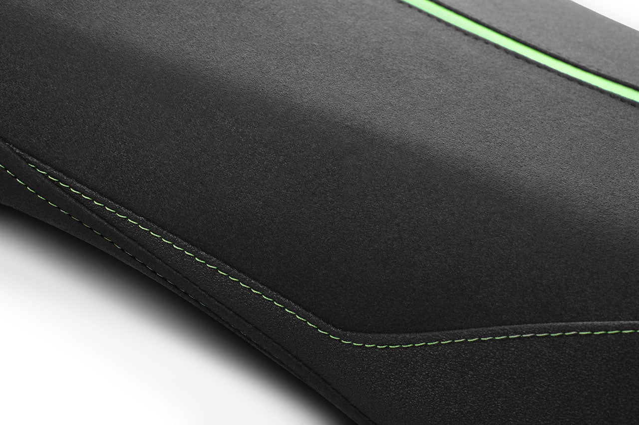 Image showcasing 21-25 Kawasaki Ninja ZX-10R Rider Seat Cover (GP) – Luimoto