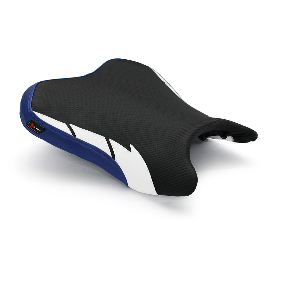 Custom Black/White Vinyl Seat Covers For YAMAHA YZF R6 (2006-2007) - Front & Rear Set