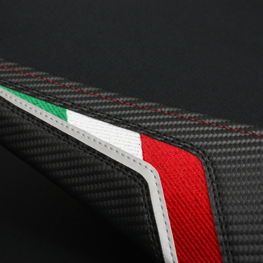 Aprilia | Tuono V4 11-20, Tuono V4 Factory 1100 15-20, RSV4 09-20 | Team Italia Suede | Gel Sport Rider Seat Cover