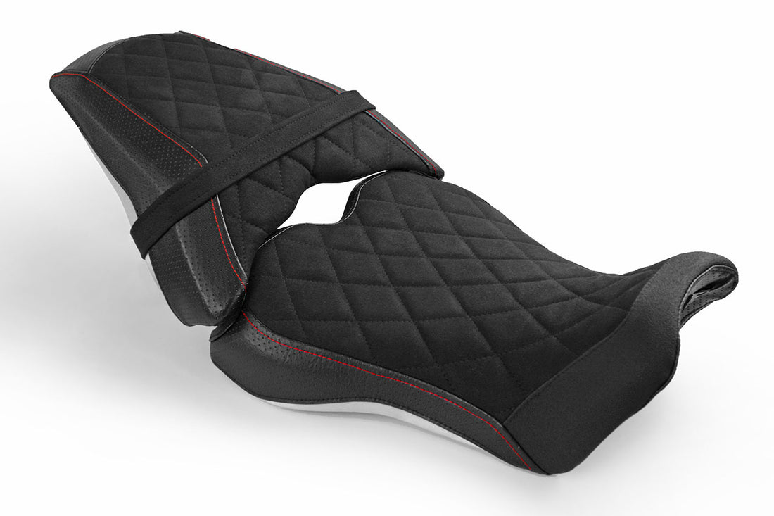 thumbnail image 2 of Motorcycle Seat Cover For Honda CB100N - Complete With Strap, No Logo - Made In UK 2 of 4